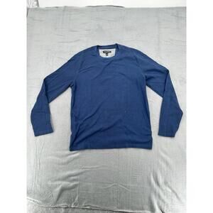 Banana Republic Men Crew Neck Blue Sweater Size Large